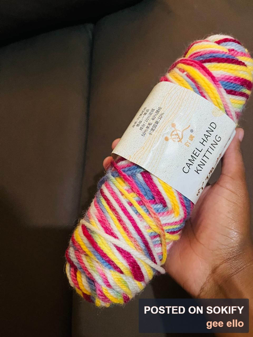 imported acrylic yarns