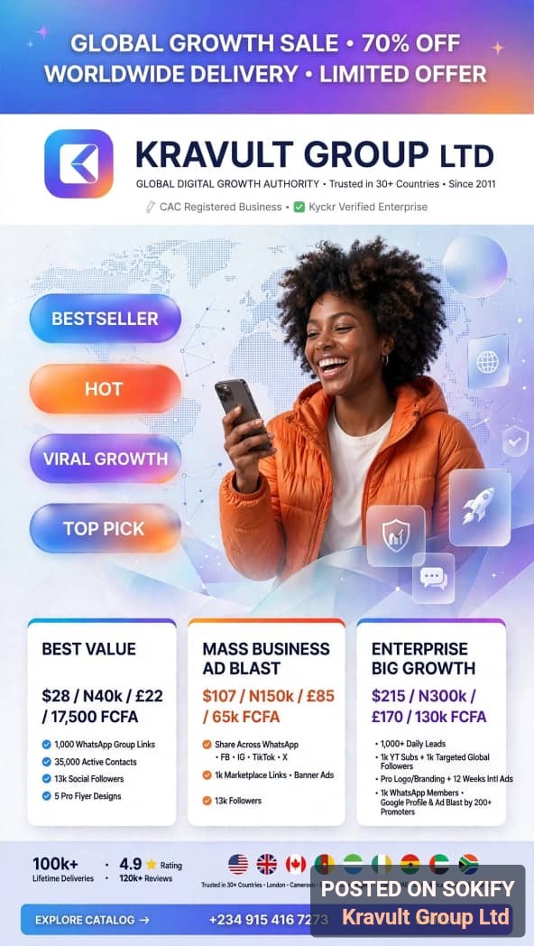 Kravult Group | Digital Growth & Ads • Lifetime Apps • Crypto & Fintech • DJ Services • Neolife